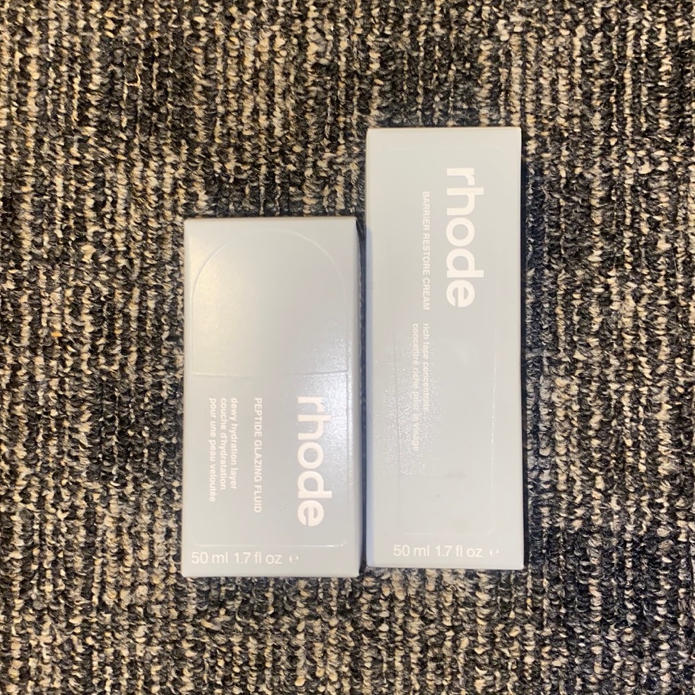 Brand New Rhode Peptide Glazing Fluid And Barrier Restore Cream